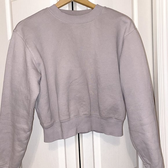 ARITZIA Cozy Fleece Perfect Shrunken Sweatshirt M - Picture 1 of 5